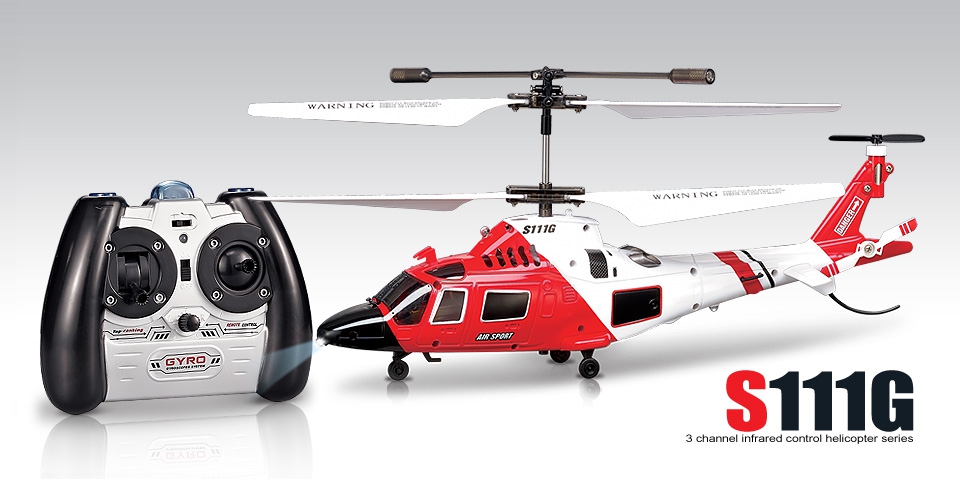 Syma S111G 3CH Mini Co-Axial Infared Helicopter W/ Gyro RTF