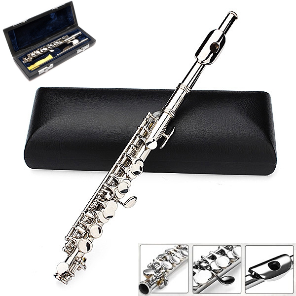 LADE Silver Plated C Piccolo Flute With Case