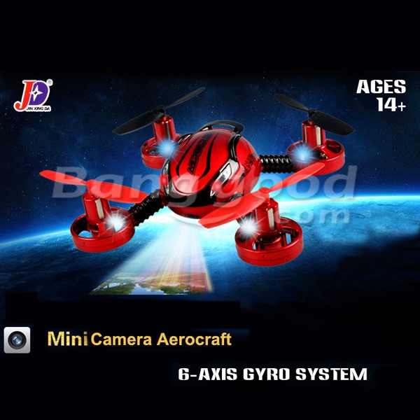 JXD 392 2.4G 4CH 6 Axis Gyroscope RC Quadcopter with Camera LED RTF