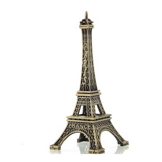 25cm Paris Eiffel Tower Antiqued Model Vintage Alloy Decoration