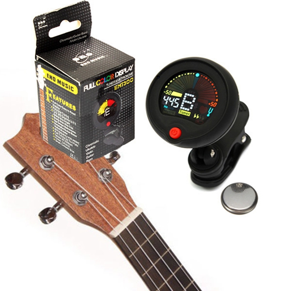 Clip-on Chromatic Tuner Metronome For Electric Guitar Bass Ukulele