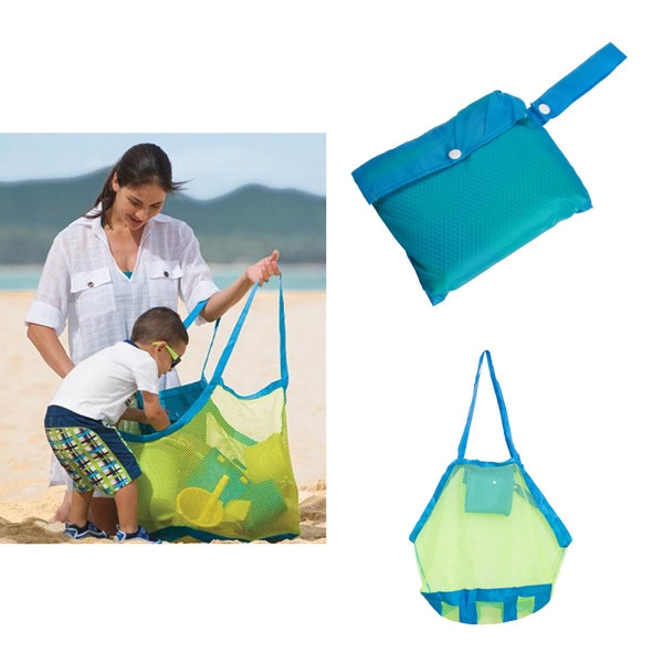 Portable Mesh Sand Away Bag Dredging Pouch Children's Carrying Toys 