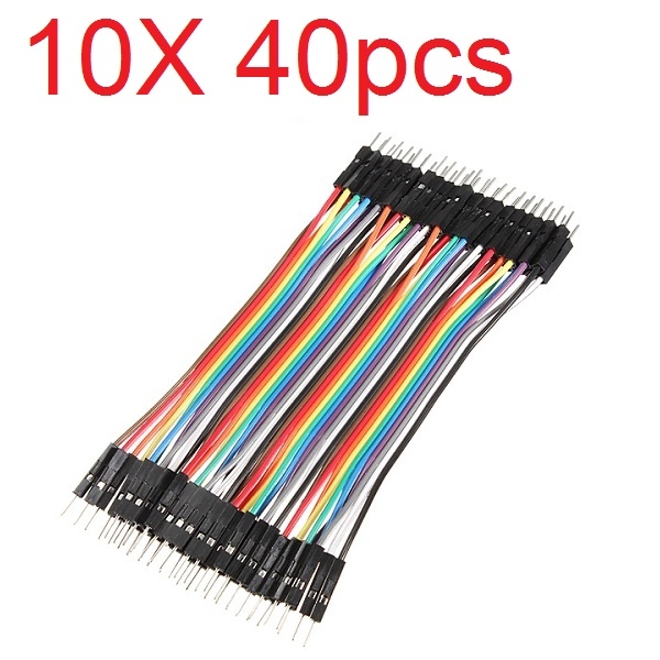 10X40pcs 30cm Male to Male Color Breadboard Cable Jump Wire Jumper For RC Models