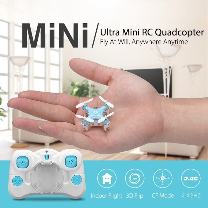 DHD D1 Drone Smallest Headless Mode 2.4G 4CH 6Axis RC Quadcopter RTF