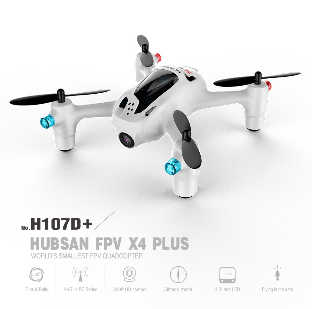 Hubsan FPV X4 Plus H107D+ With 2MP Wide Angle HD Camera Altitude Hold Mode RC Quadcopter RTF