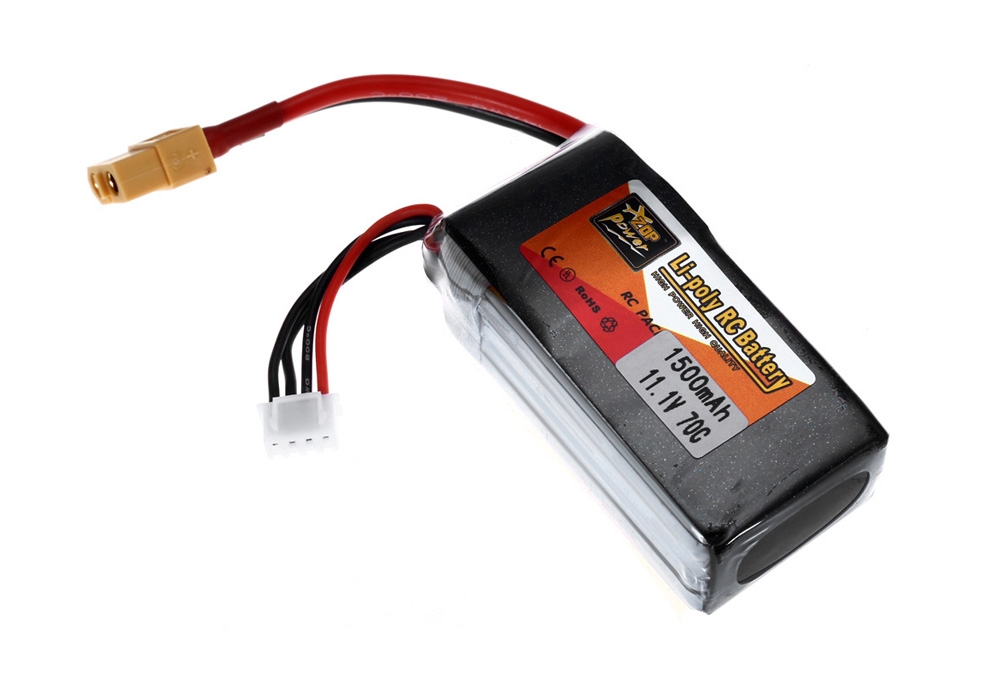 ZOP Power XT60 Plug 11.1V 3S 1500mAh 70C Battery