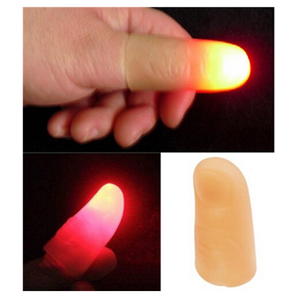 Flash Light Finger Cot Easyfashion Light Up Thumbs Magic Props