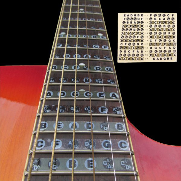 1pc Guitar Fretboard Note Sticker Musical Scale Label Beginner Decal