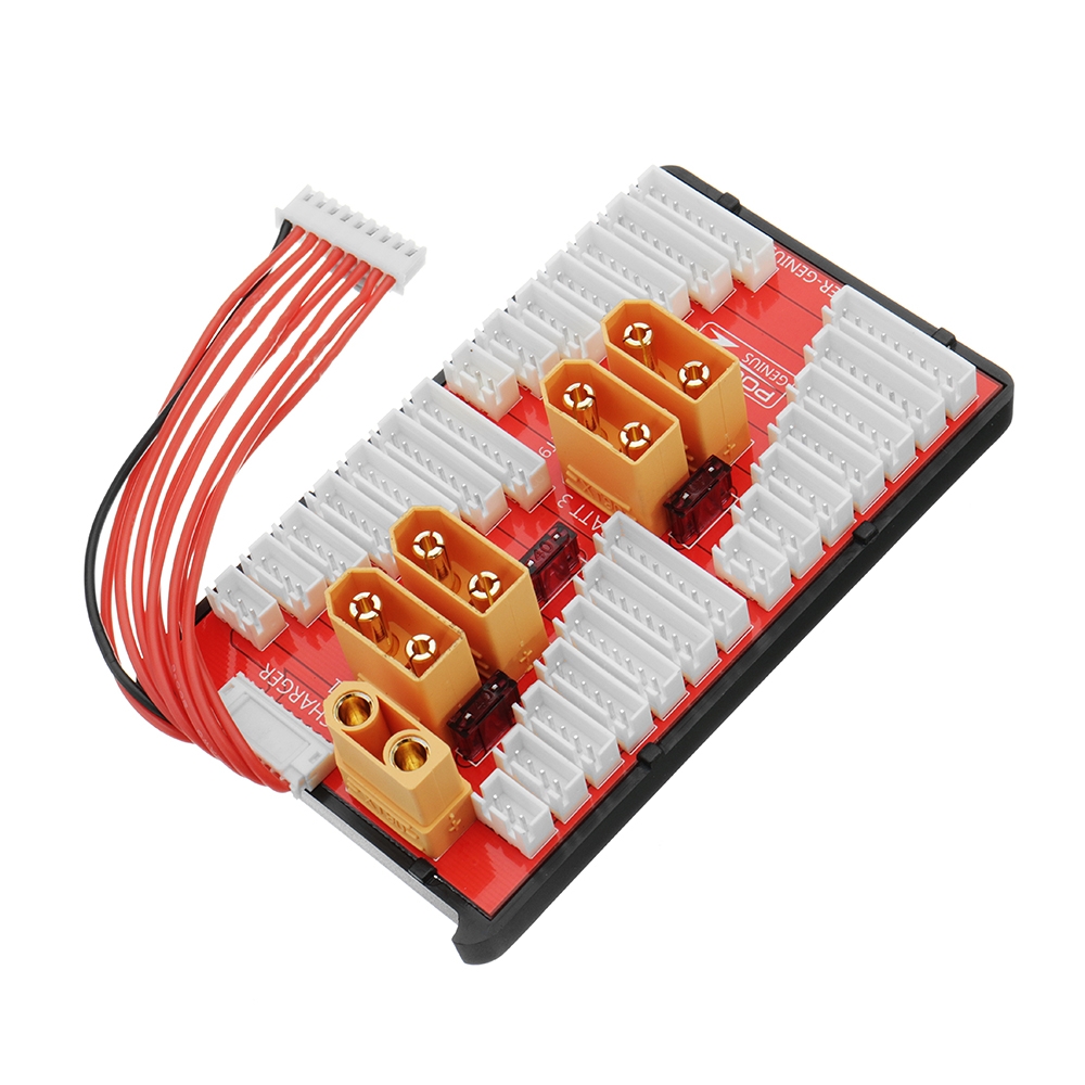 PG Parallel Charging Board XT90 Plug Supports 4 Packs 2-6S 2-8S Lipo Battery