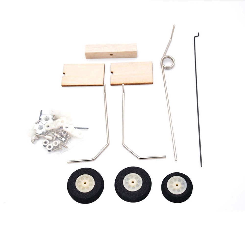 Metal Landing Gear Set With Wheels for KT Board RC Airplane