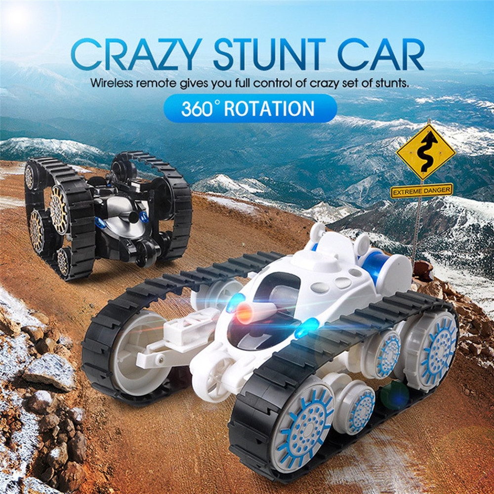 Yundi 666-888 Wireless Control Rc Stunt Tank 360 ° Rotation Car with LED Light Toys