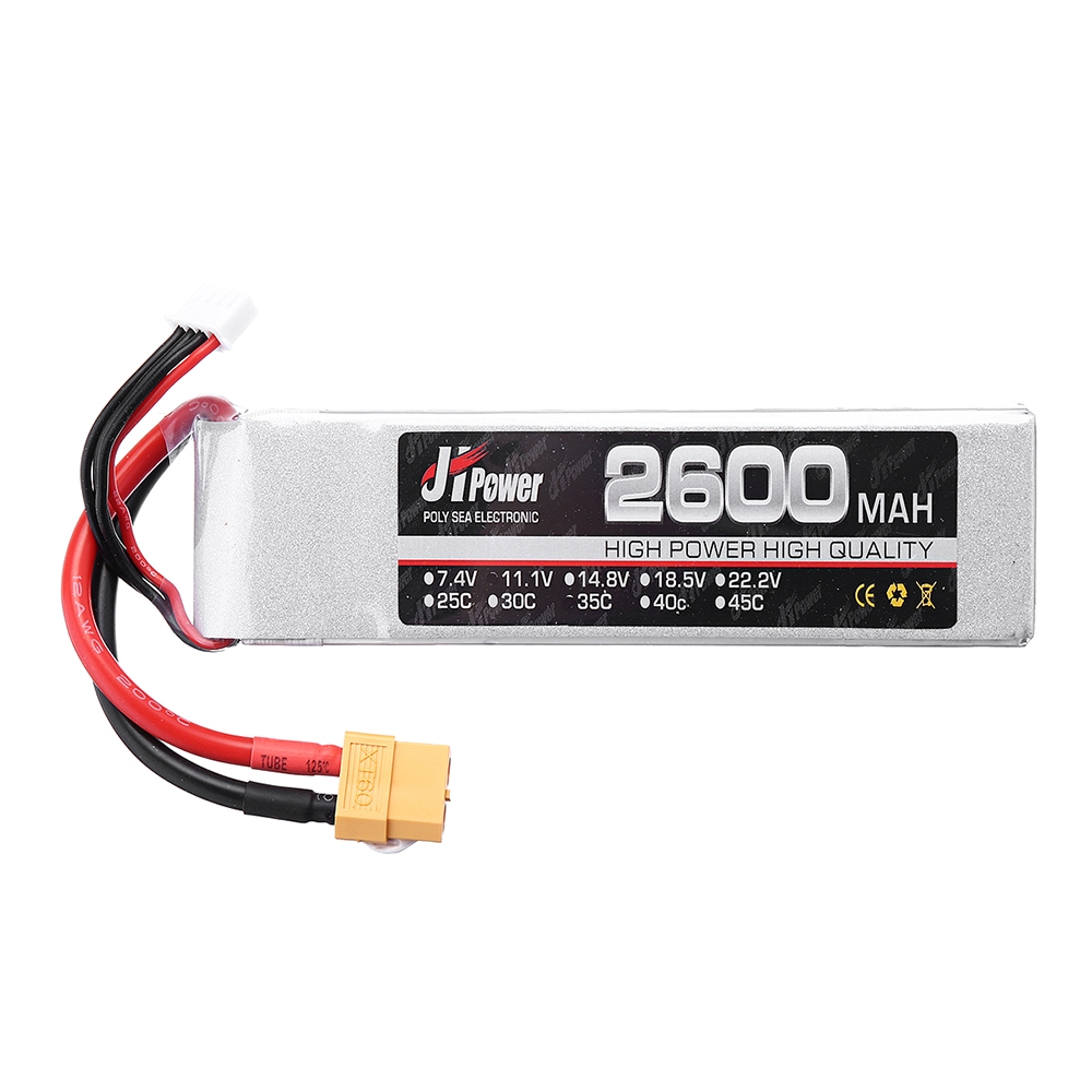 JH Lipo RC bilbatteri 2600mah 3s 35c 11.1v T / TX60 Plug För 1/10 RC Modell