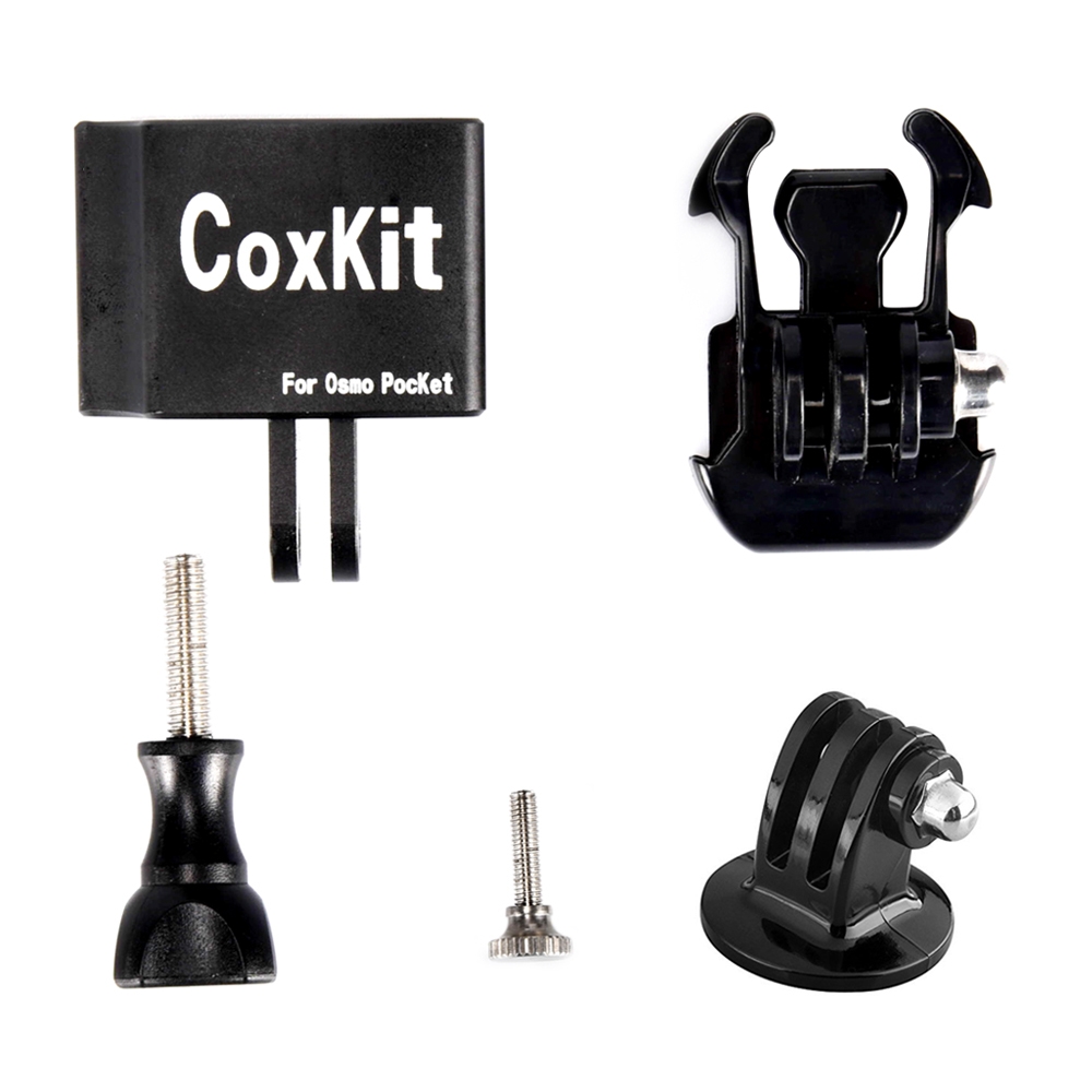 Coxkit Aluminum Alloy Gimbal Expansion Bracket Adapter With Base For GoPrO DJI OSMO Pocket Gimbal