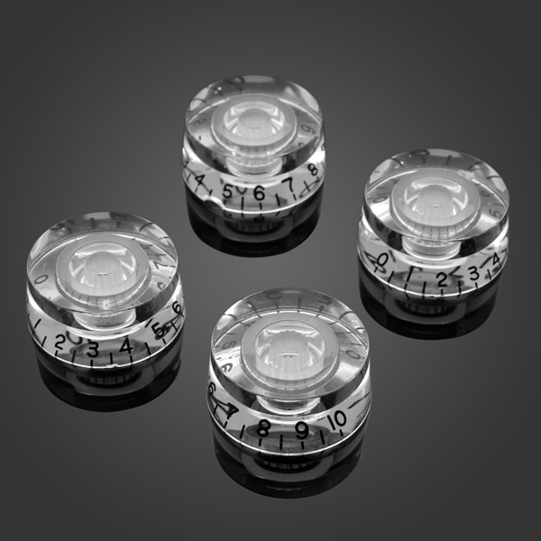 4PCS Speed Knobs Volume Tone Control Buttons Replacement Guitar Parts