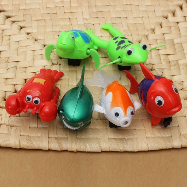 Cute Wind Up Moving Swimming Fish Turtle Frog Baby Kid Bath