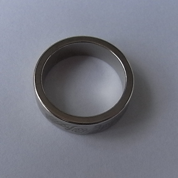 Magnet Magnetic Ring With Marks Size S Silver