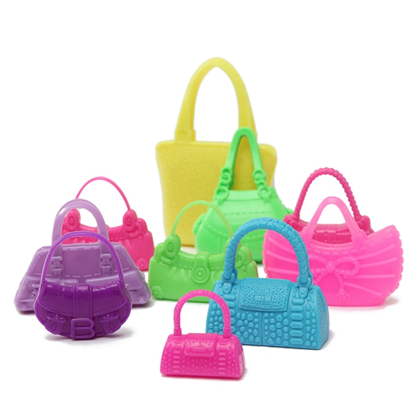 10pcs Mix Fashion Accessories Handbag For Barbie Doll Cute Toy