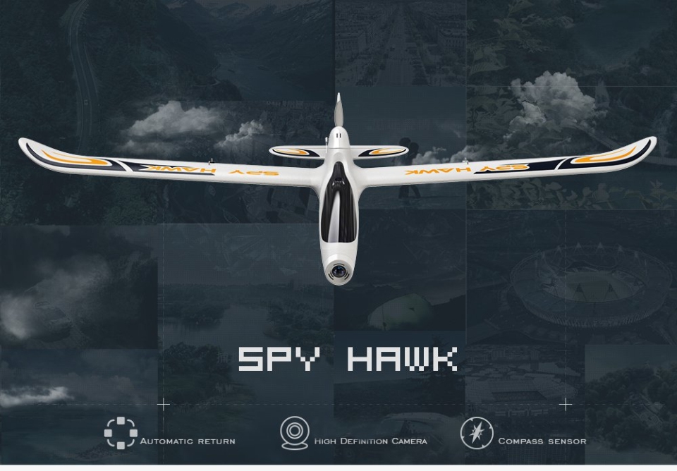 Hubsan H301S SPY HAWK 5.8G FPV 4CH RC Airplane RTF With GPS Module
