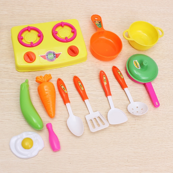13pcs/set Kitchen Toys Small chef Mini kitchenware Kitchen Toys Set