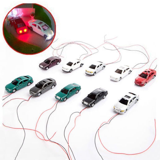 LED 1:75 Scale Object-Oriented Light Cars Model Mould With Wires
