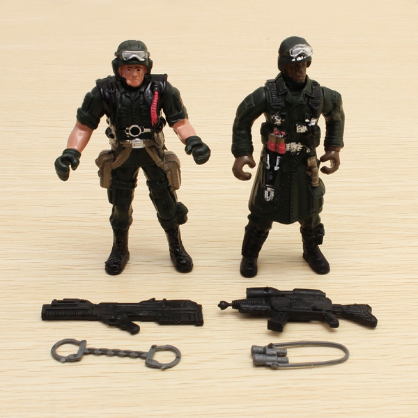 2PCS Special Forces Soldier Toy Action Figure Dynamic Model 1:18