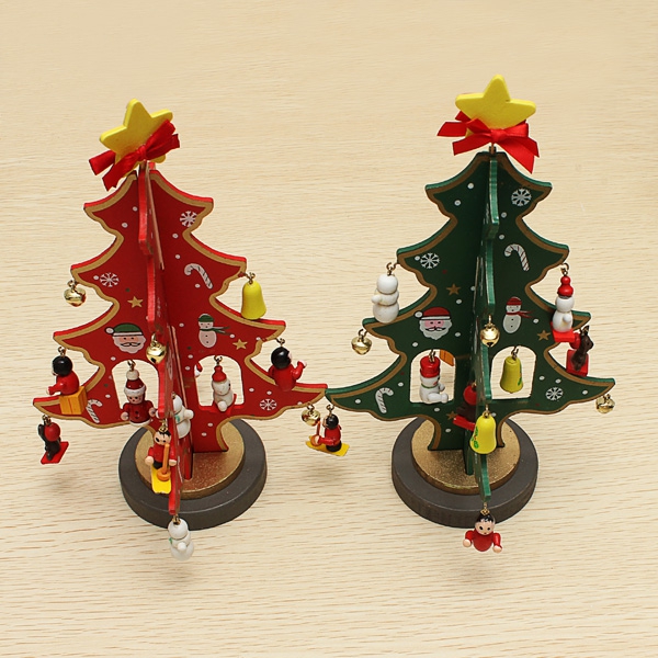 Wooden Christmas Tree Christmas Decorations Novel Kids Gift