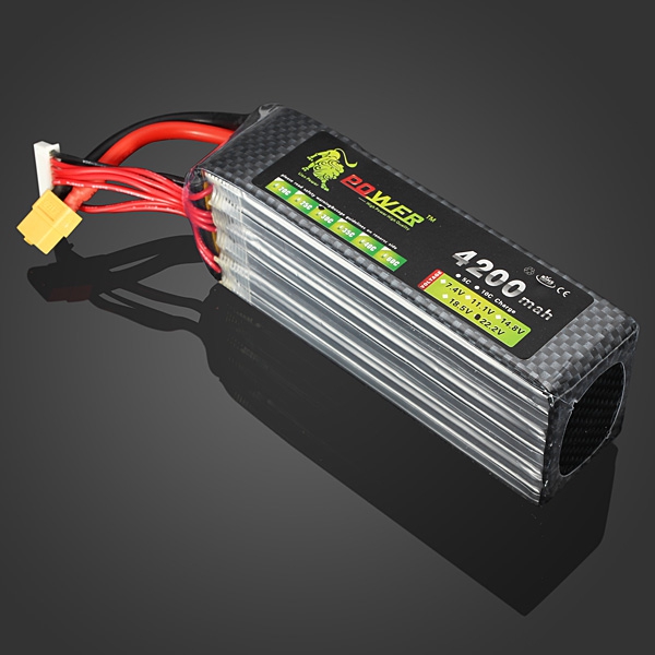 Lion Power 22.2V 4200MAH 30C MAX 45C Lipo Battery XT60 Plug