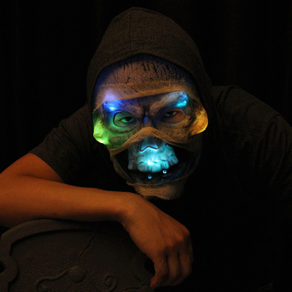 LED Halloween Skull Mask Skull Face Mask Halloween Props