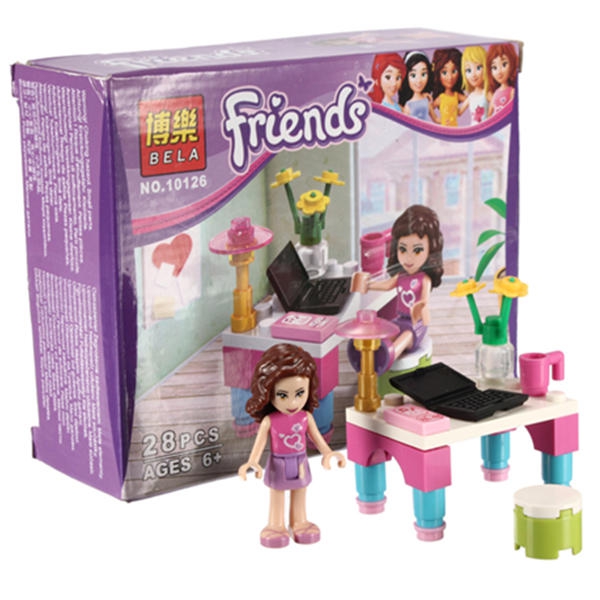 New Friends Series Olivias Desk Building Blocks Girl Toys