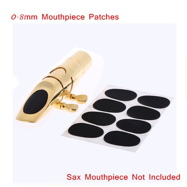 8pcs 0.8mm Soprano Saxophone Clarinet Mouthpiece Patches Pads Cushions