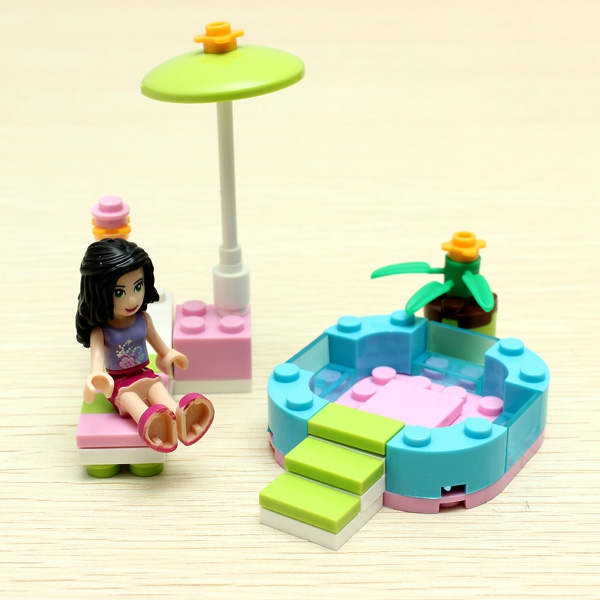 New Friends Series Emma's Splash Pool Building Block Girl Toys