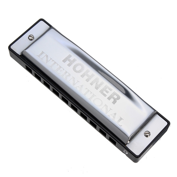 HOHNER Silver Star 10 Holes Blues Harmonica C Notes