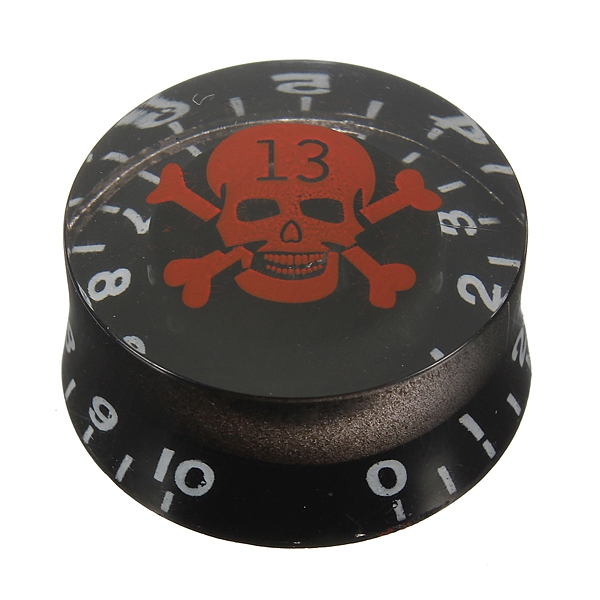 Speed Control Knobs With Skull Crossbones For Electric Guitar