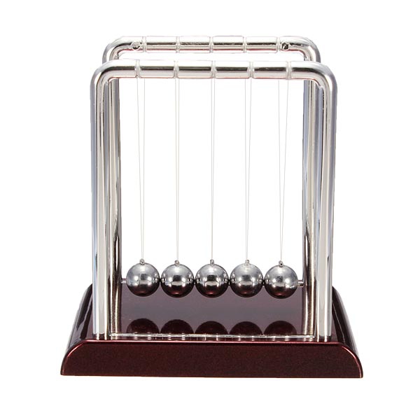 Middle Size Newton's Cradle Steel Balance Ball Physics Pendulum