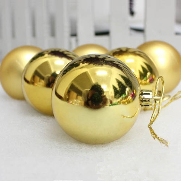 Christmas Baubles 3cm Golden 6 Pack Christmas Decoration Ornament