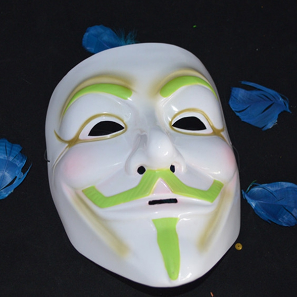Luminous Halloween Carnival Props Luminous V Word Vendetta Mask 