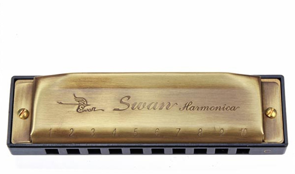 Swan SW10-4 Key Of C 10 Hole 20 Tone Diatonic Harmonica 