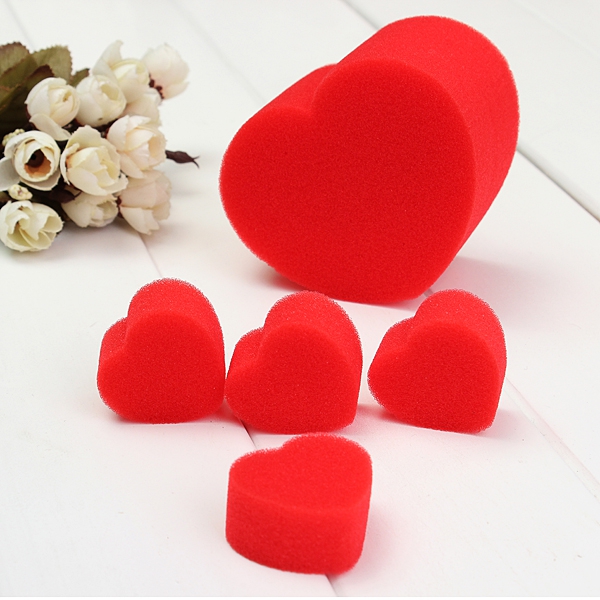 Sponge Heart One Big Four Small Magic Trick Set Tool With Instruction