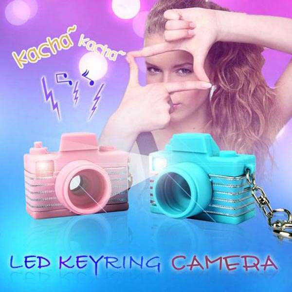 Mini Flash Joking Camera Toy Led KeyRing Camera