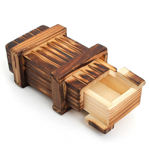 Mini Compartment Wooden Secret Toy Magic Puzzle Box