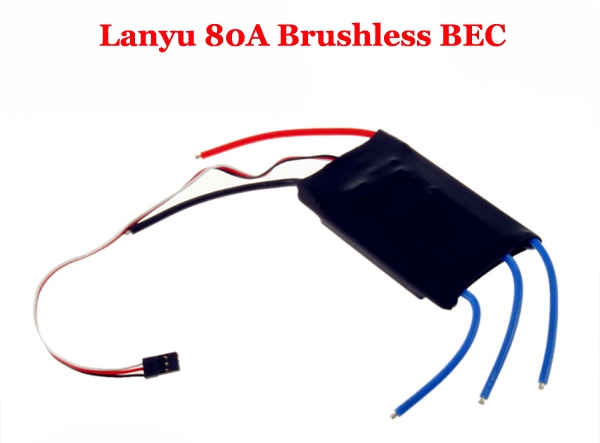 Lan Yu 80A Brushless ESC for RC Helicopters Airplanes Quadcopters