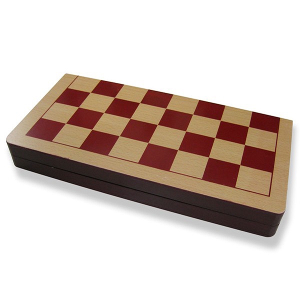 Wood International Chess Set With Folding Board 