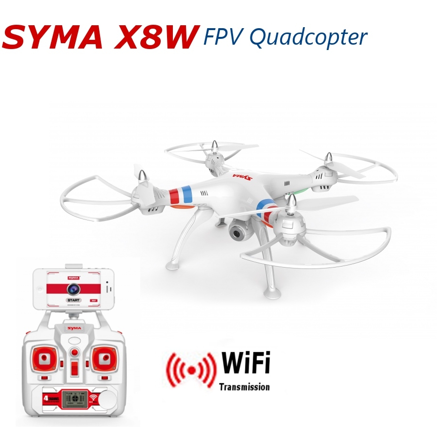 Syma X8W Explorers WiFi FPV RC Quadcopter with 2MP Camera RTF