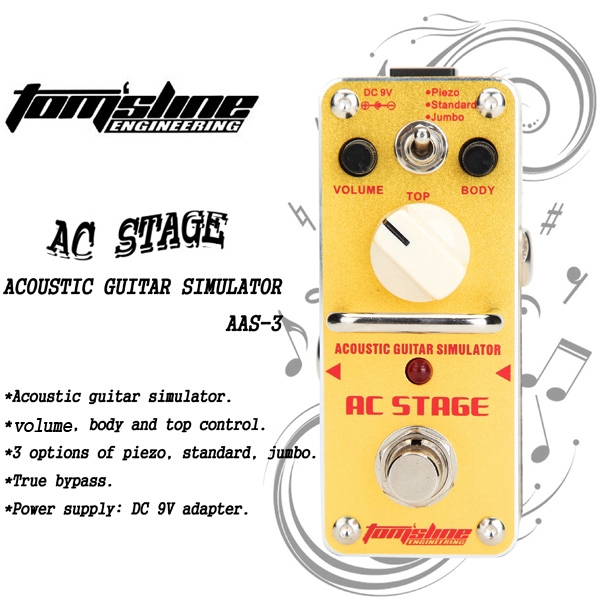 AROMA AAS-3 AC STAGE Effect Pedal Simulation Guitar Effect Pedals