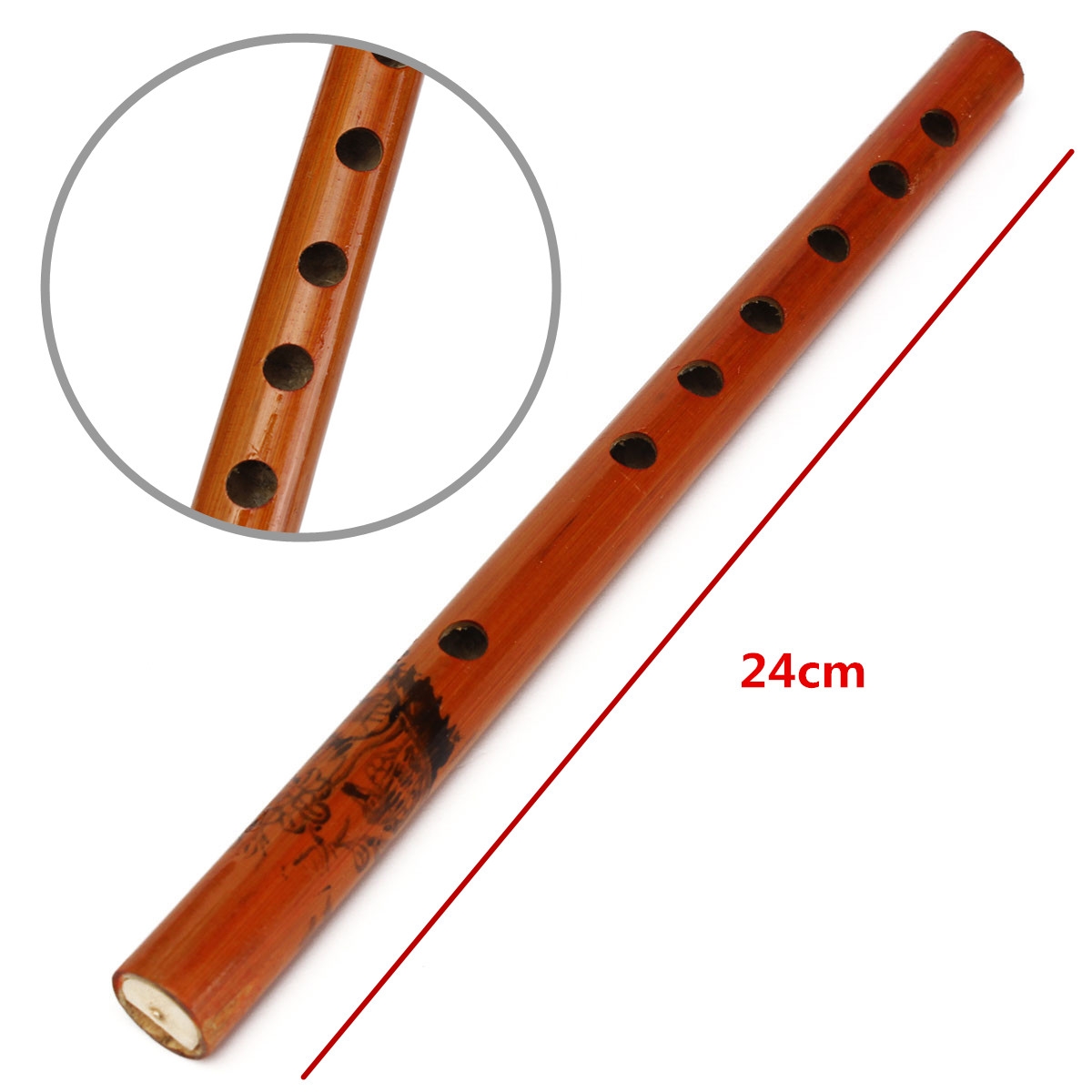 Traditional 6 Hole Bamboo Flute Clarinet 