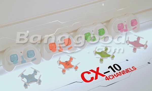 Cheerson CX-10 CX10 Mini 2.4G 4CH 6 Axis LED RC Quadcopter RTF