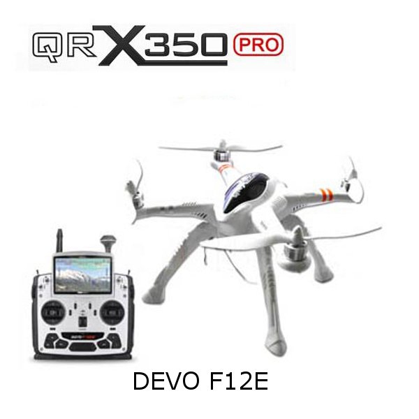 Walkera QR X350 Pro FPV GPS RC Quadcopter DEVO F12E+High Landing Skid