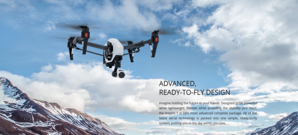 DJI Inspire 1 Transforming Dual Control Quadcopter With 4K Camera RTF