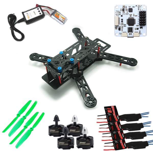 QAV250 Carbon Fiber ARF Combo EMAX MT2204 12A ESC CC3D