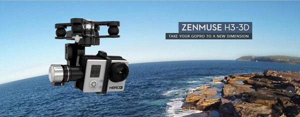 DJI Zenmuse H3-3D 3 Axis Gimbal Specific Version For New Phantom 2